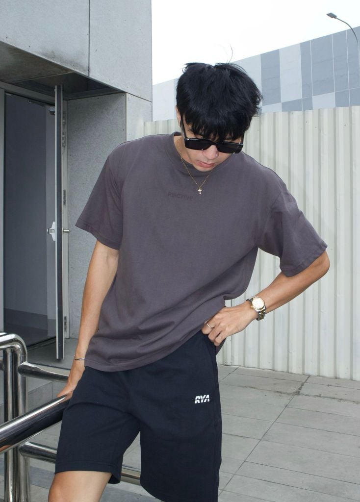 Áo thun RYACTIVE BOXY TEE Dark Grey