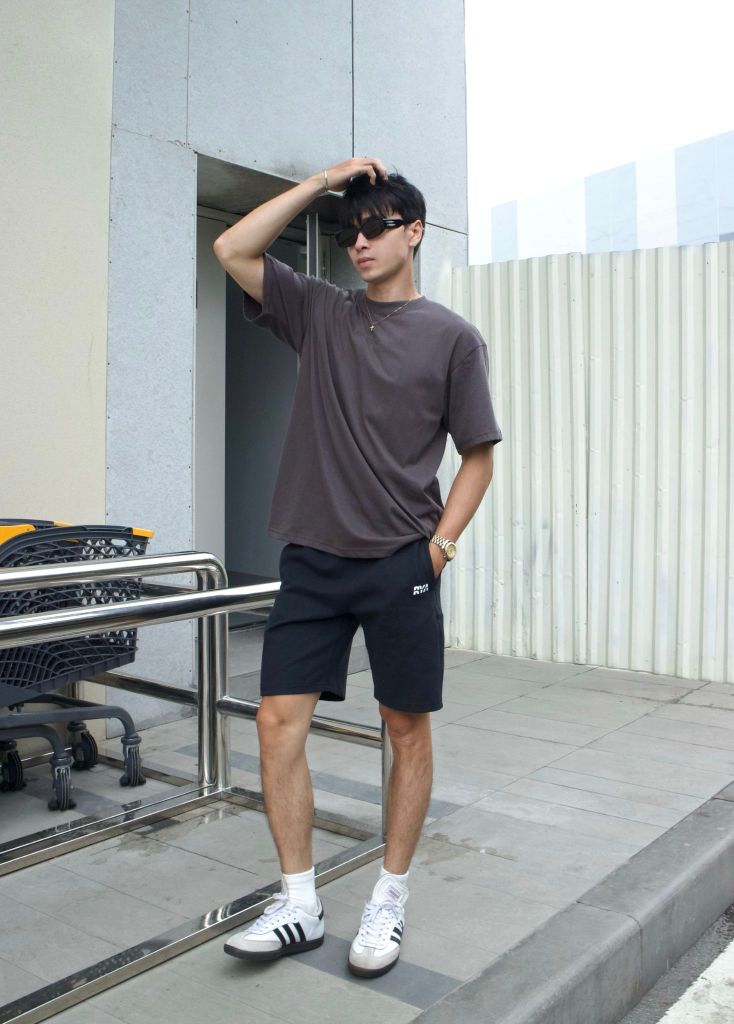 Áo thun RYACTIVE BOXY TEE Dark Grey