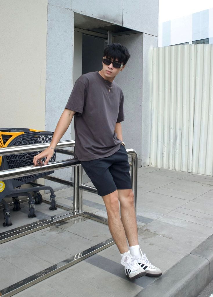 Áo thun RYACTIVE BOXY TEE Dark Grey