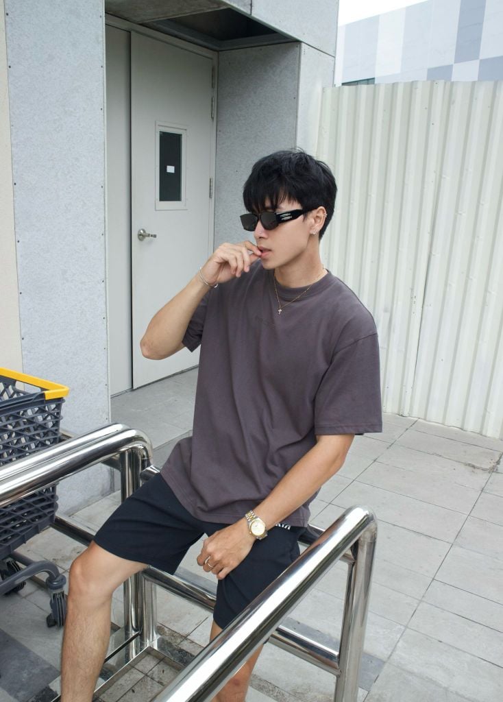 Áo thun RYACTIVE BOXY TEE Dark Grey