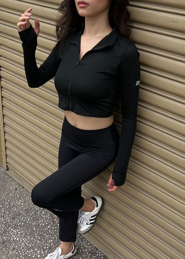 Áo khoác tay dài IMPACT ZIPPER JACKET Black