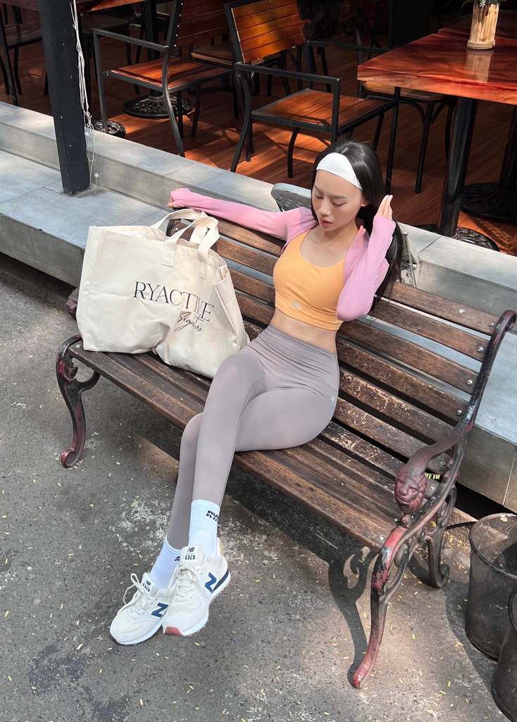 Áo khoác lửng RYSPORT ULTRA LONGSLEEVES Sakura Pink