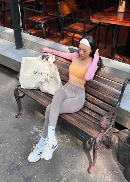  Áo khoác lửng RYSPORT ULTRA LONGSLEEVES Sakura Pink 