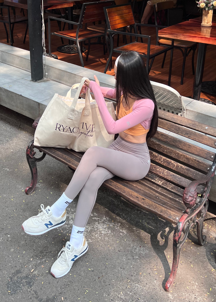 Áo khoác lửng RYSPORT ULTRA LONGSLEEVES Sakura Pink