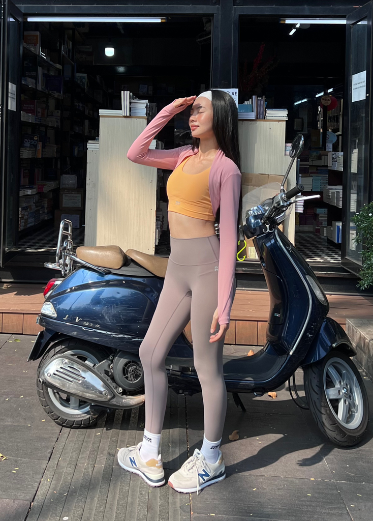 Áo khoác lửng RYSPORT ULTRA LONGSLEEVES Sakura Pink