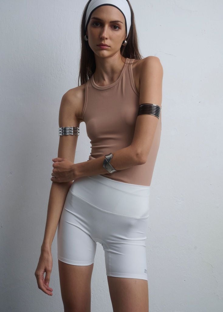 Quần MEDIUM BIKER Creamy White