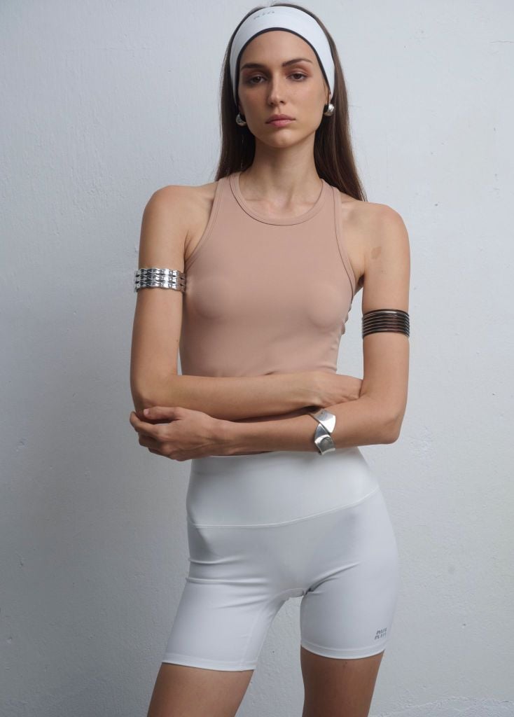 Quần MEDIUM BIKER Creamy White