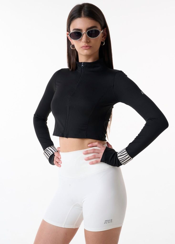 Áo khoác tay dài IMPACT ZIPPER JACKET Black