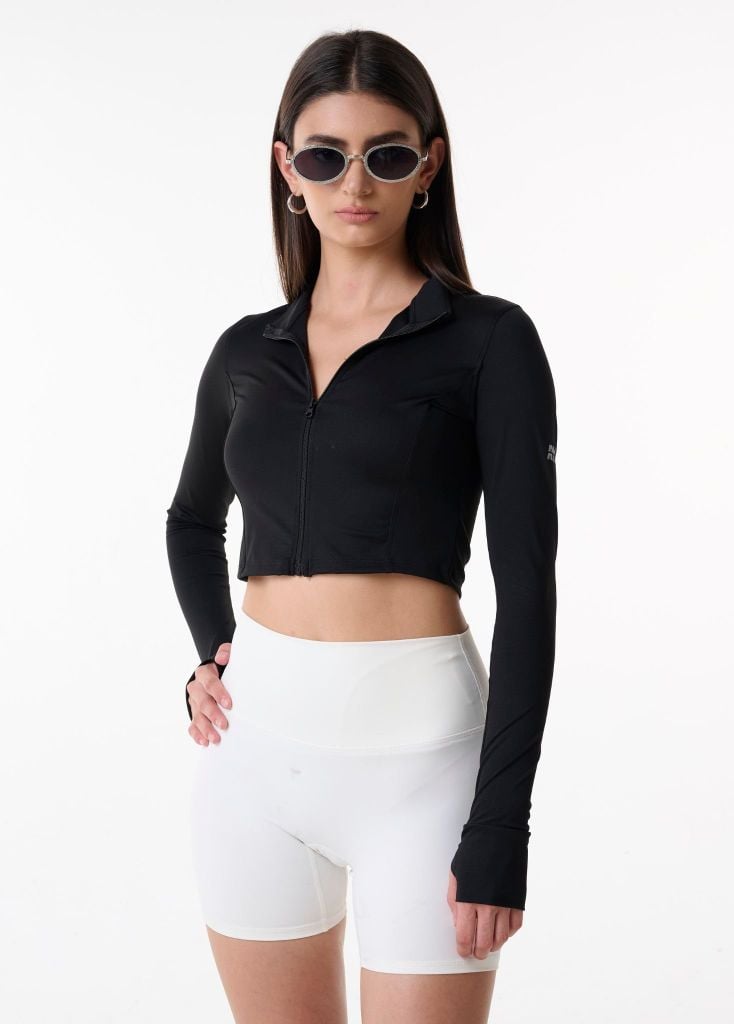 Áo khoác tay dài IMPACT ZIPPER JACKET Black