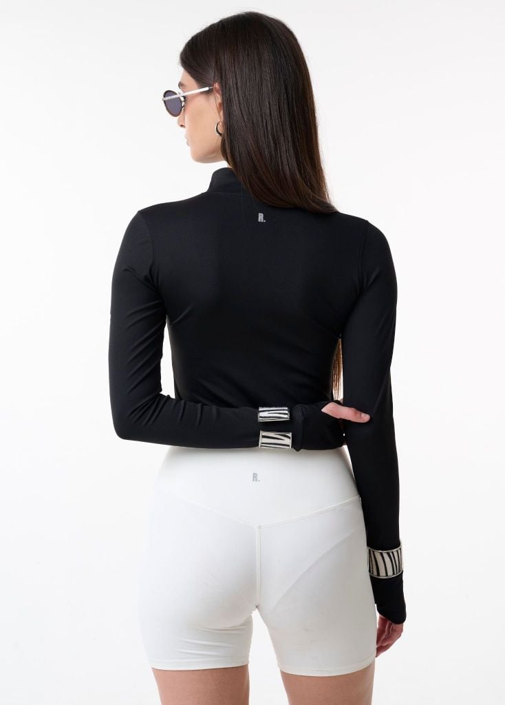 Áo khoác tay dài IMPACT ZIPPER JACKET Black
