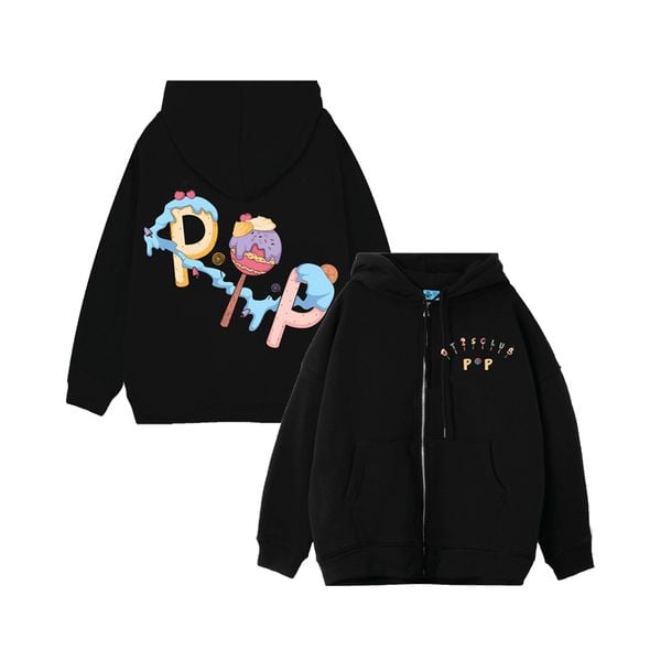  HOODIE ZIP CANDY POP 