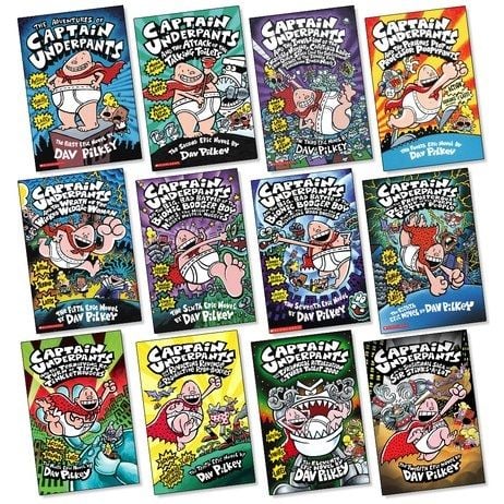 新品未使用captain underpants 11冊 Newest Release Included! The Captain Underpants Full Color