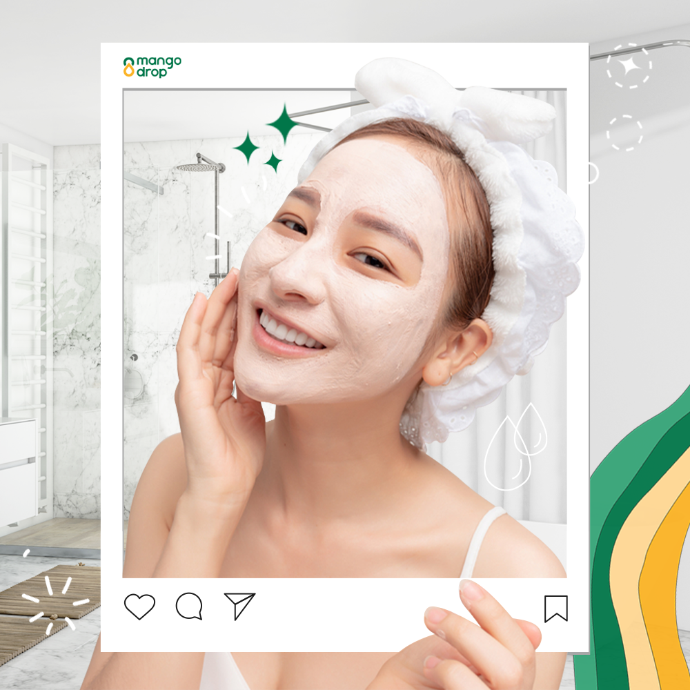  Kem Tắm Dưỡng Trắng Hàn Quốc Hương Xoài - Mango Drop Body Whitening Shower Cream 