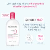  Dung Dịch Tẩy Trang Bioderma Sensibio H20 Dành Cho Da Nhạy Cảm 