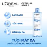  Nước Làm Sạch Và Tẩy Trang - Tươi Mát (Xanh Dương Nhạt) | L'Oreal Paris 3-in-1 Micellar Water Refreshing Even For Sensitive Skin 