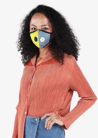  Soteria Grey Yellow ST203 - Khẩu trang tiêu chuẩn Quốc Tế 