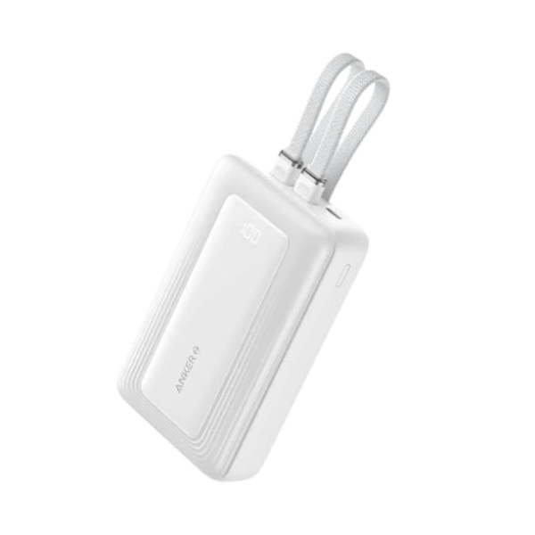 Pin Sạc Dự Phòng Anker Zolo 1 USB-C + 1 USB-A 30W 20000mAh Tích Hợp Cáp USB-C + Lightning A1681 Chính Hãng