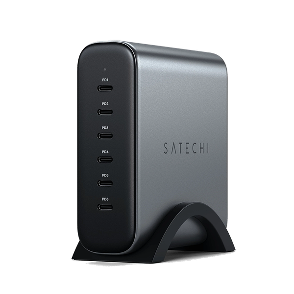 Dock sạc Satechi 200W 6 cổng USB-C PD Chính hãng