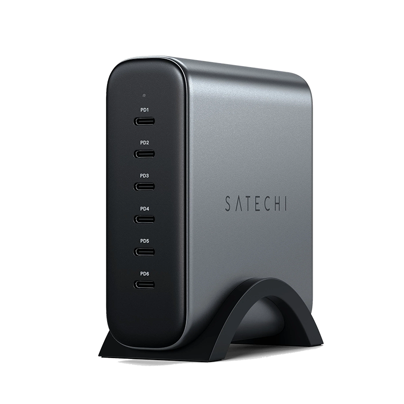 Dock sạc Satechi 200W 6 cổng USB-C PD Chính hãng