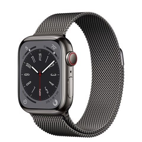  Apple Watch Series 8 GPS + Cellular - Mặt thép 45mm, dây Milanese Loop - Nhiều màu - Hàng chính hãng 