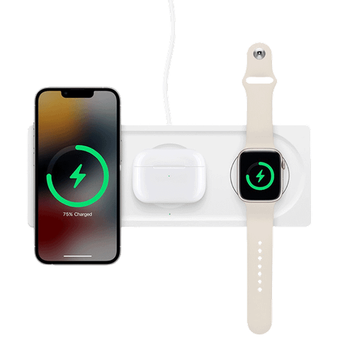 Belkin Dock BOOST↑CHARGE™ PRO 3-in-1 Wireless Charger Pad with MagSafe - Hàng chính hãng