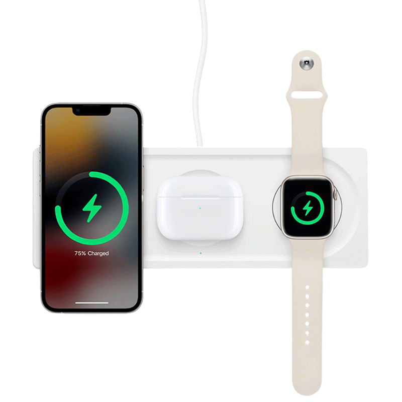 Dock sạc Belkin BOOST↑CHARGE™ PRO 3-in-1 Wireless Charger Pad MagSafe –  Vender