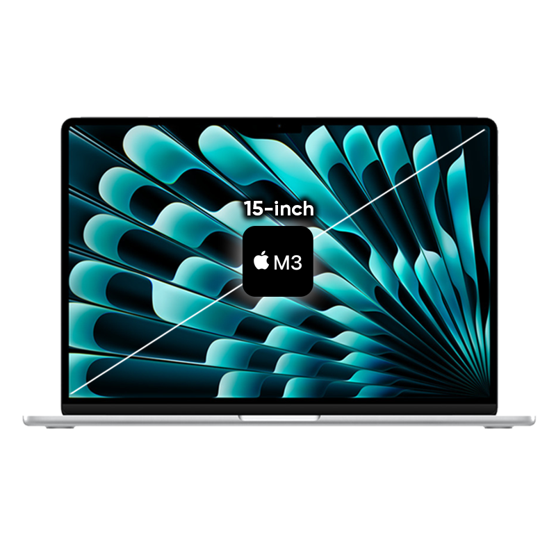 MacBook Air M3 15 inch 2024 màu Silver 8 CPU / 10 GPU / 16GB RAM / 256GB - Chính hãng VN