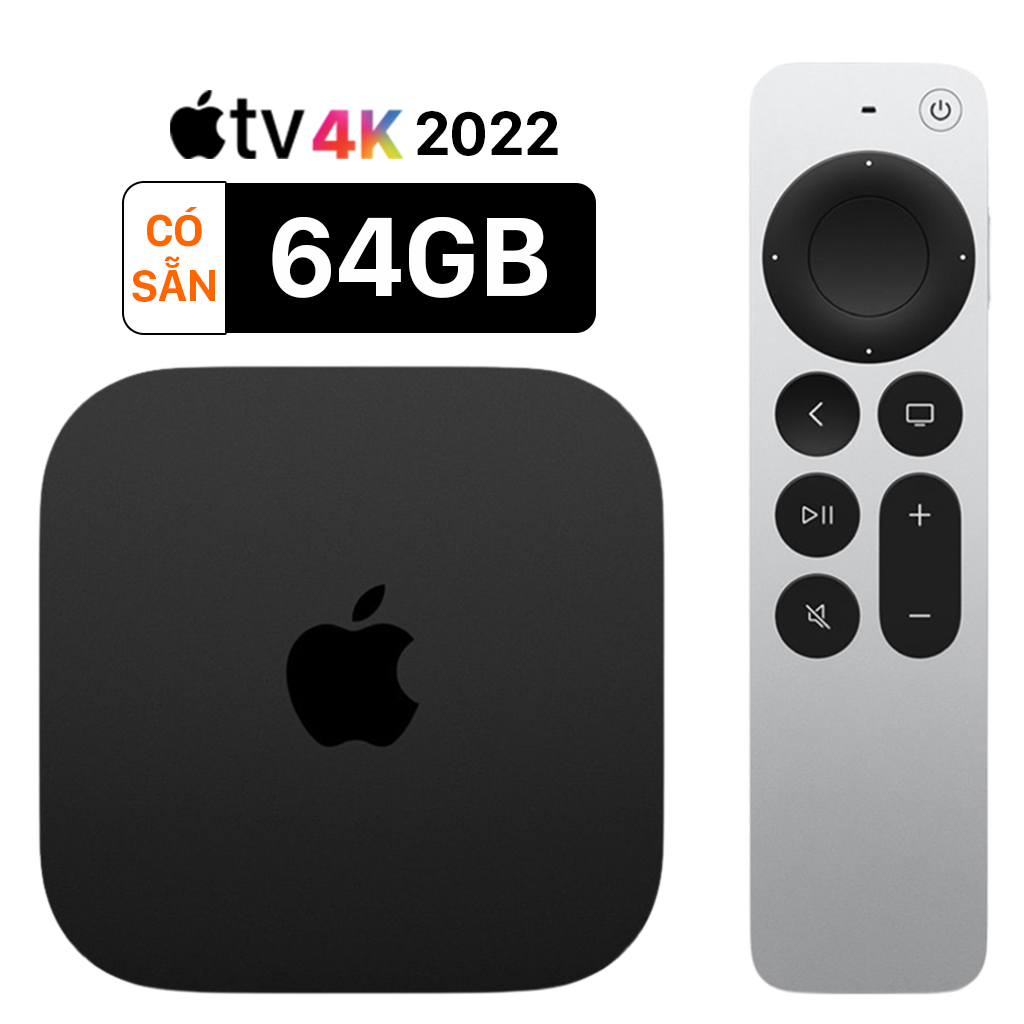  Apple TV 2022 4K 64GB (Wi-Fi) - Hàng chính hãng 