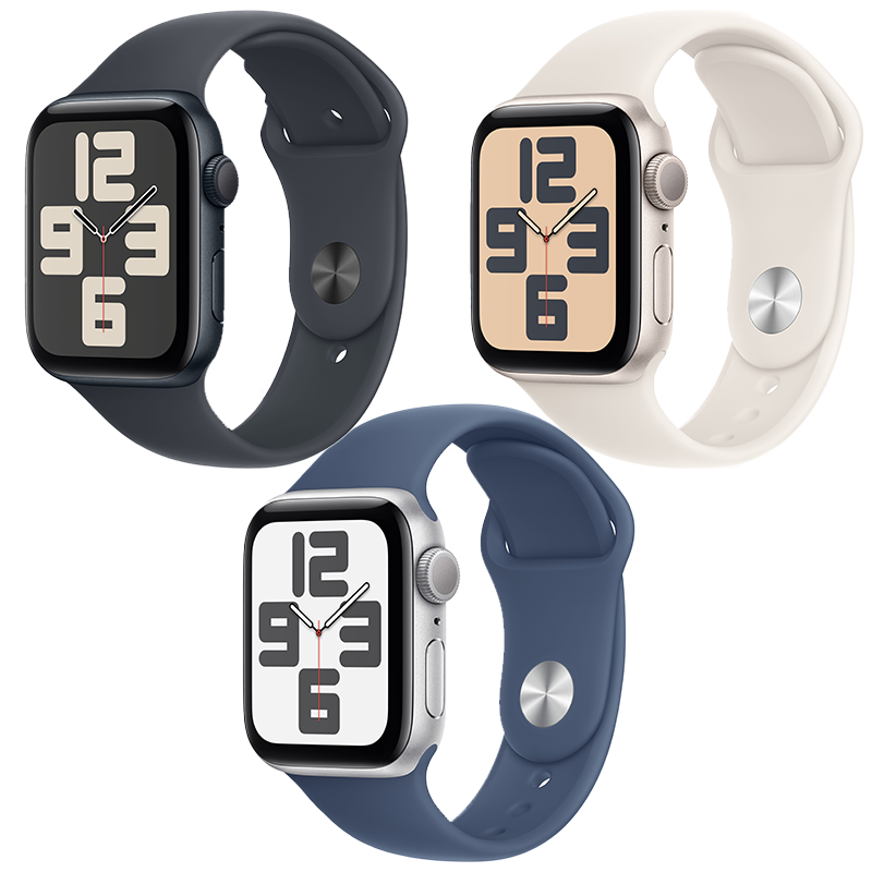 Apple watch se 2024 gps - mặt nhôm 44mm - dây sport band -