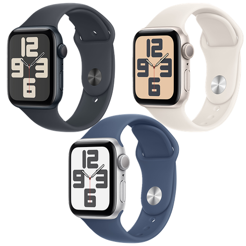 Apple Watch SE 2024 GPS - Mặt nhôm 44mm - dây Sport Band - Chính hãng