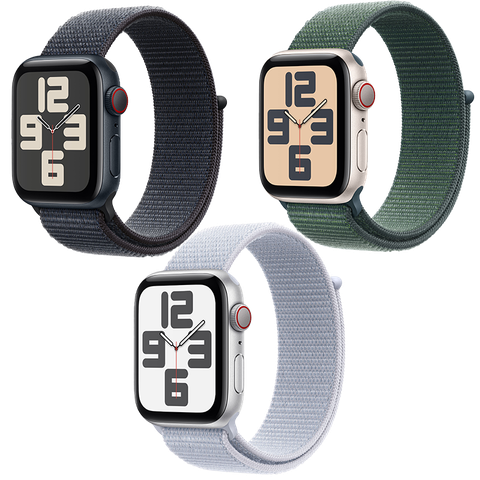 Apple Watch SE 2024 GPS + Cellular - Mặt nhôm 40mm - dây Sport Loop - Chính hãng