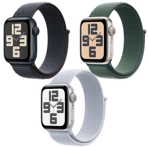 Apple Watch SE 2024 GPS - Mặt nhôm 40mm - dây Sport Loop - Chính hãng
