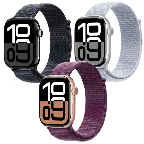 Apple Watch Series 10 GPS - Mặt nhôm 46mm, dây Sport Loop - Chính hãng