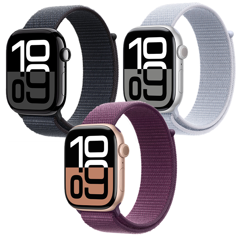 Apple Watch Series 10 GPS - Mặt nhôm 46mm, dây Sport Loop - Chính hãng