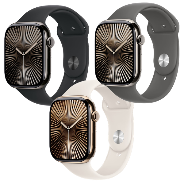 Apple Watch Series 10 GPS + Cellular - Mặt Titanium 42mm, dây Sport Band - Chính hãng