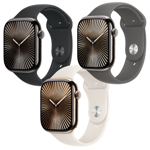 Apple Watch Series 10 GPS + Cellular - Mặt Titanium 42mm, dây Sport Band - Chính hãng