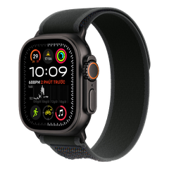 Apple Watch Ultra 2 GPS + Cellular - Mặt Black Titanium 49mm dây Black Trail Loop - Chính hãng