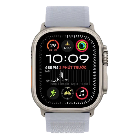 Apple Watch Ultra 2 GPS + Cellular - Mặt Natural Titanium 49mm - Không bao gồm dây đeo - Chính hãng VN/A