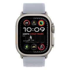 Apple Watch Ultra 2 GPS + Cellular - Mặt Natural Titanium 49mm - Không bao gồm dây đeo - Chính hãng VN/A