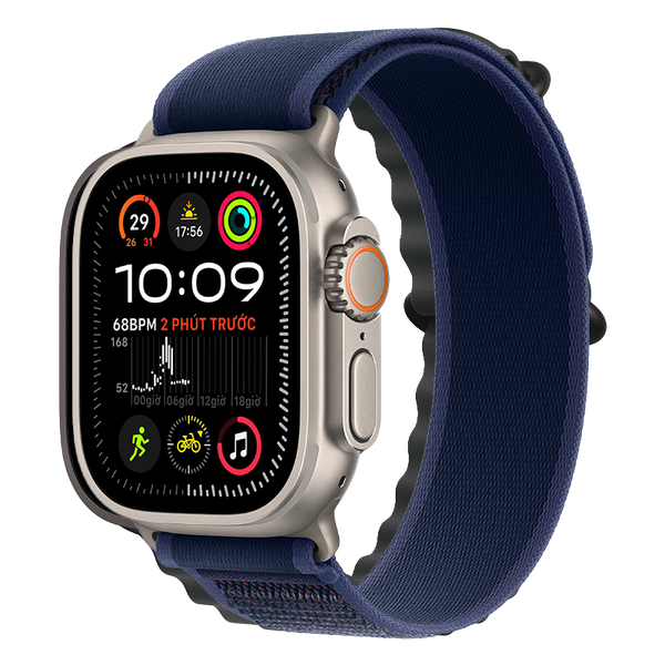 Apple Watch Ultra 2 GPS + Cellular - Mặt Natural Titanium 49mm - dây Blue Trail Loop - Chính hãng