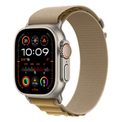 Apple Watch Ultra 2 GPS + Cellular - Mặt Natural Titanium 49mm - dây Tan Alpine Loop - Chính hãng