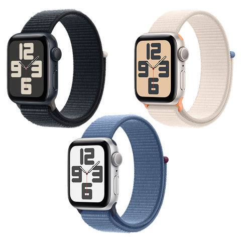 Apple Watch SE 2023 GPS - Mặt nhôm - Dây Sport Loop - 40mm - Chính hãng