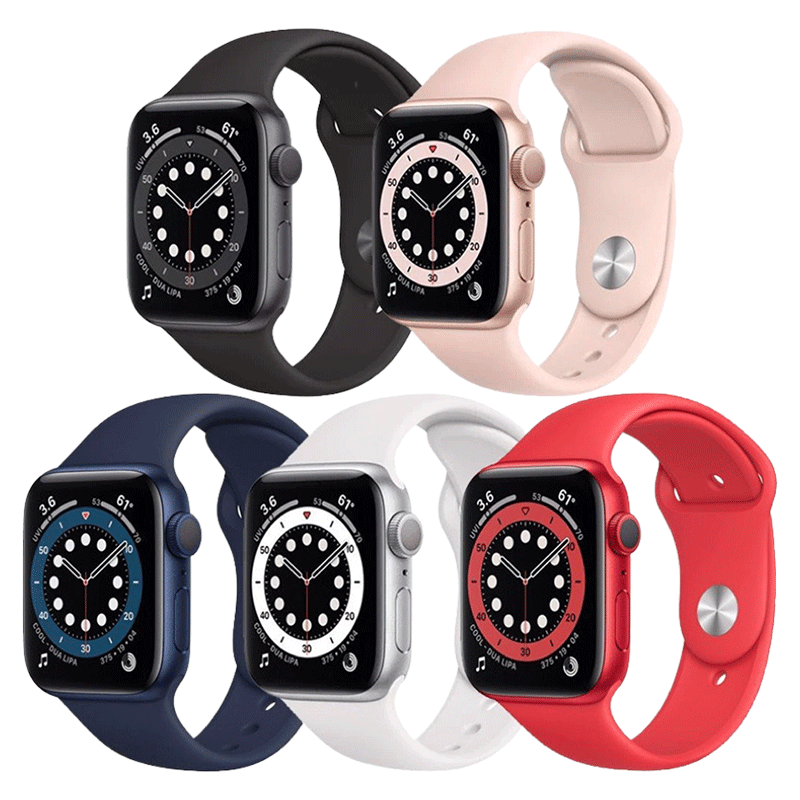  Apple Watch Series 6 GPS - Mặt nhôm - Dây cao su - 44mm - Hàng chính hãng 