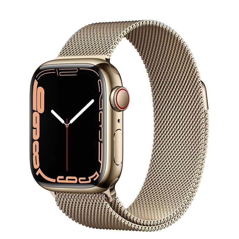  Apple Watch Series 7 GPS + Cellular - Mặt thép 41mm, dây Milanese Loop - Nhiều màu - Hàng chính hãng 