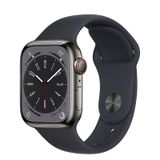  Apple Watch Series 8 GPS + Cellular - Mặt thép 45mm, dây cao su - Nhiều màu - Hàng chính hãng 