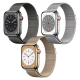 Apple Watch Series 8 GPS + Cellular - Mặt thép 41mm, dây Milanese Loop - Nhiều màu - Hàng chính hãng 