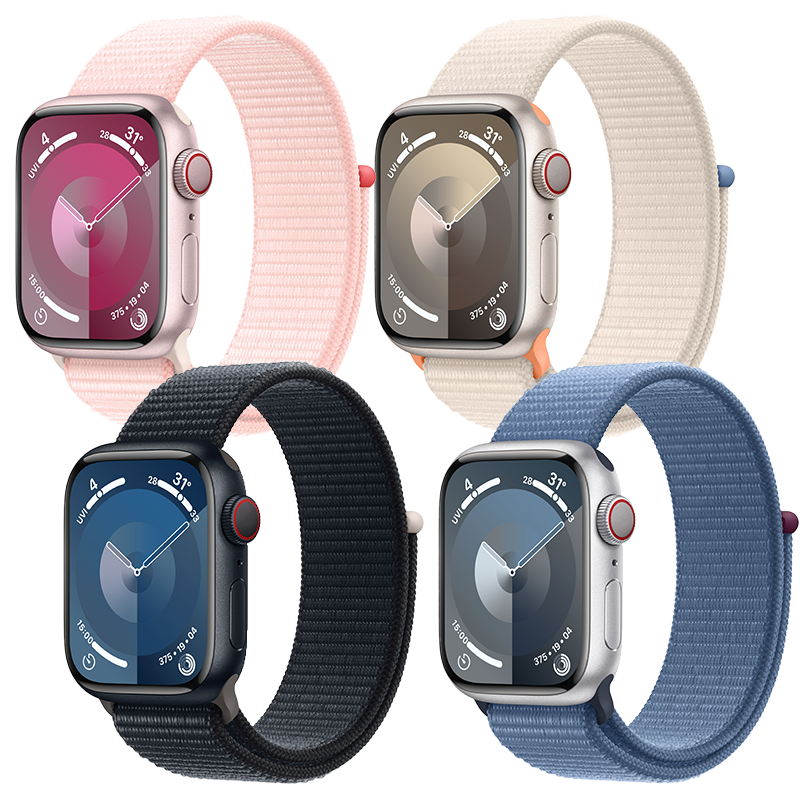 Apple Watch Series 9 GPS + Cellular 41mm dây vải Sport Loop - Chính hãng
