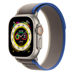 Apple Watch Ultra 49mm GPS + Cellular Titanium Case với dây Blue/Gray Trail Loop