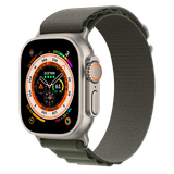  Apple Watch Ultra 49mm GPS + Cellular Titanium Case với dây Green Alpine Loop 