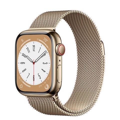  Apple Watch Series 8 GPS + Cellular - Mặt thép 45mm, dây Milanese Loop - Nhiều màu - Hàng chính hãng 